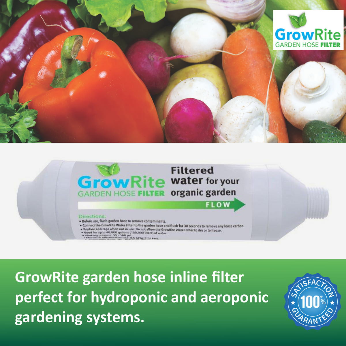 water filters for plants GrowRite Garden Hose Water Filter- high-quality filtered water free of