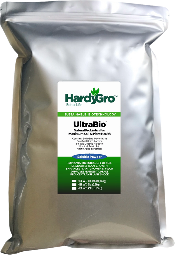 UltraBio - Mycorrhizae, Beneficial Bacteria, Bio-inoculant + Amino Acids & Peptides + Humates