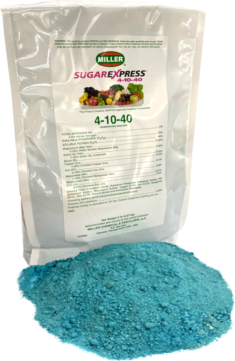 sugar as fertilizer for plants Sugar Express 4-10-40 , + Kelp, + Micro Nutrients, water soluble (5lb) – HardyGro