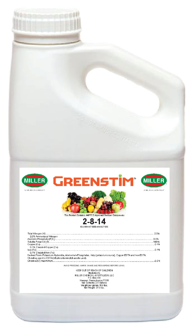 Greenstim 2-8-14, natural plant fertilizer extracts (2.5Gal.)