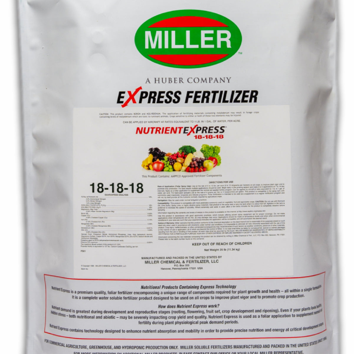 fertilizer and nutrients Nutrient Express 18-18-18 water soluble fertilizer (25lb)