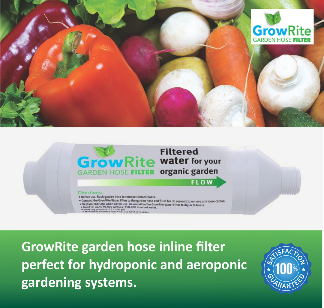 GrowRite Garden Hose Water Filter- high-quality filtered water free of ...