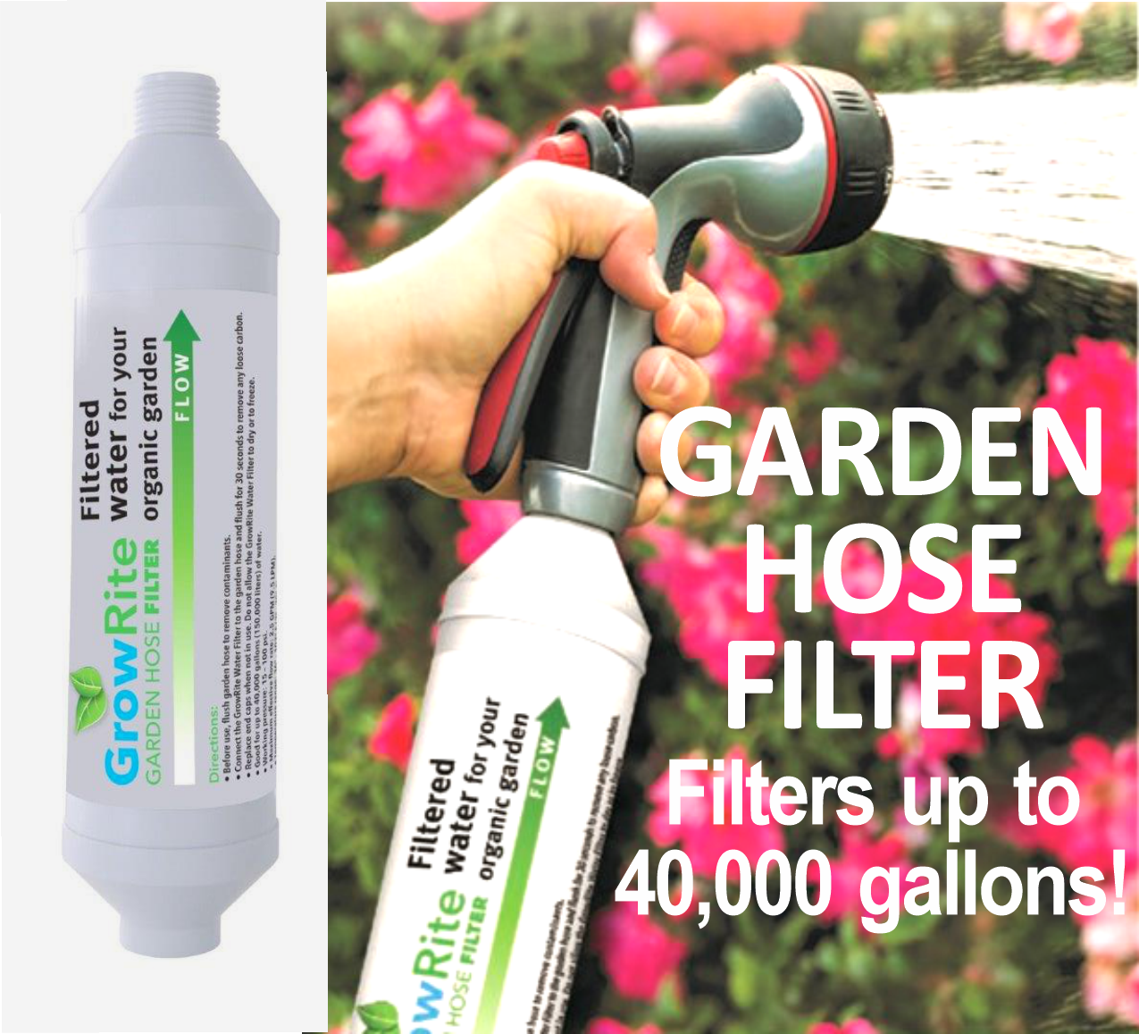 water filter for house plants GrowRite Garden Hose Water Filter- high-quality filtered water free of – HardyGro