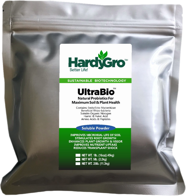 UltraBio - Mycorrhizae, Beneficial Bacteria, Bio-inoculant + Amino Acids & Peptides + Humates