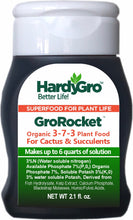 Load image into Gallery viewer, GroRocket - organic succulent food 3-7-3 2.1oz Squeeze Bottle
