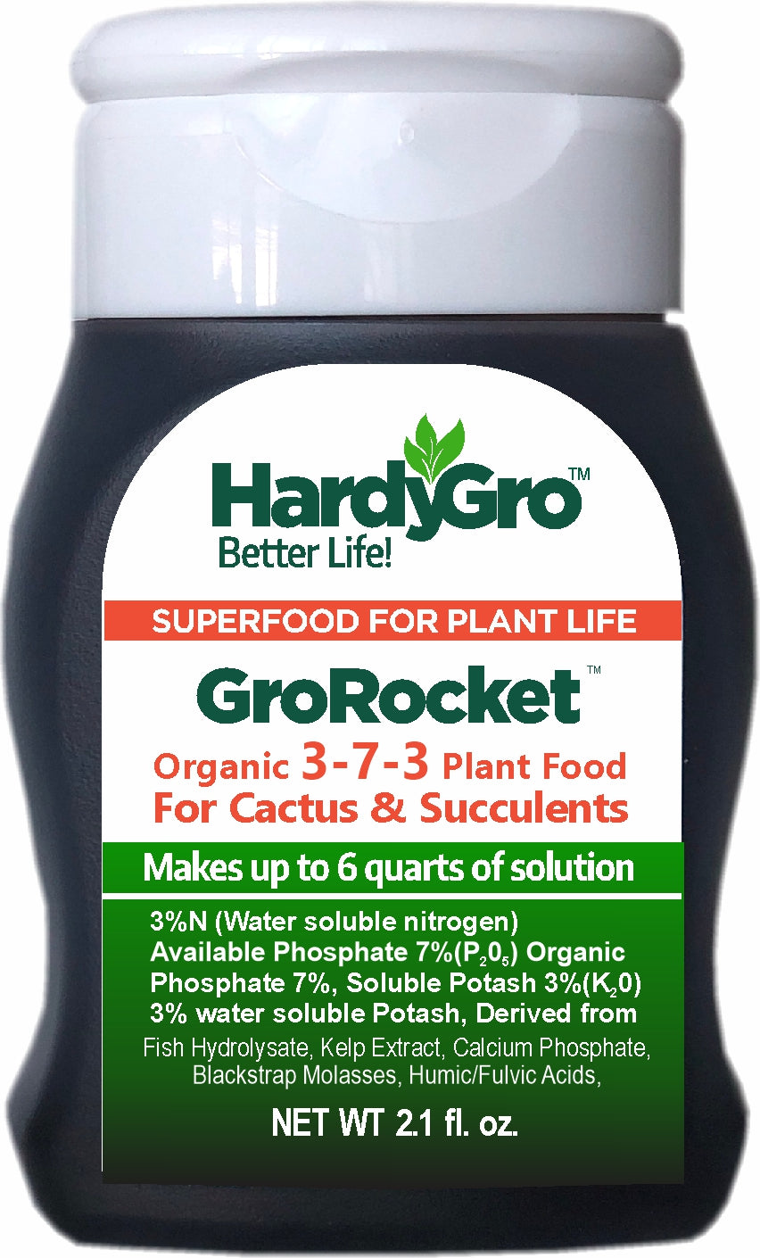 GroRocket - organic succulent food 3-7-3 2.1oz Squeeze Bottle
