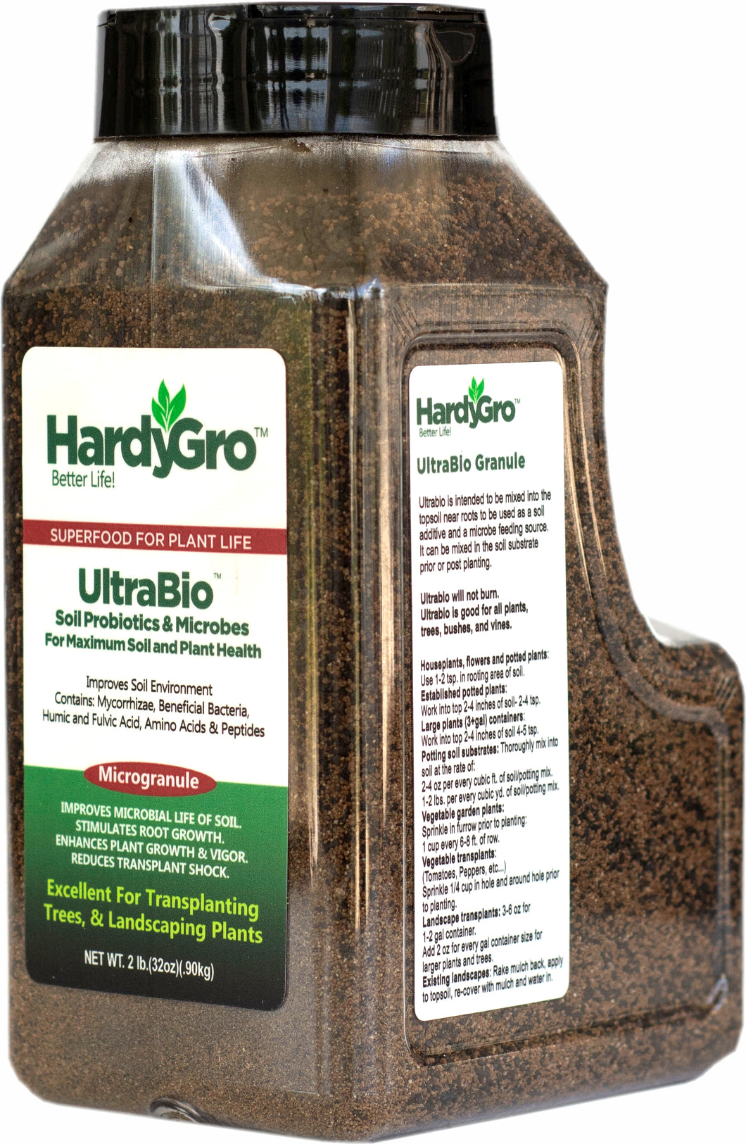 UltraBio - Granular, Soil Microbes, Humic Acid, 2lb Shaker